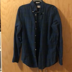 Plaid button down shirt